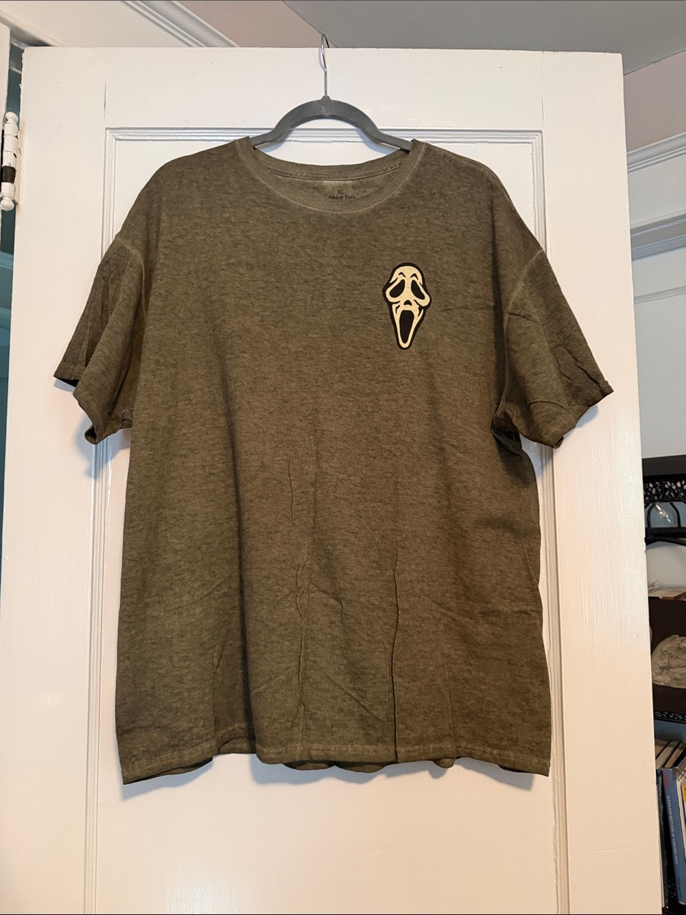 Olive Green Short Sleeve Tee with Graphic